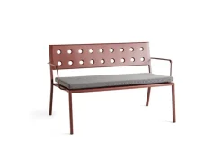 HAY Balcony Lounge bänkdyna, svartpeppar