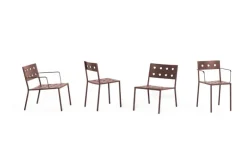 HAY Balkong fåtölj, järnröd