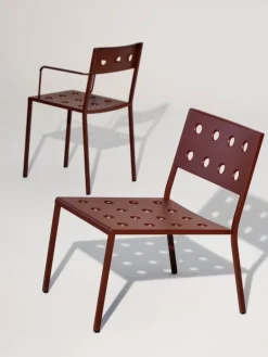 HAY Balkong fåtölj, järnröd