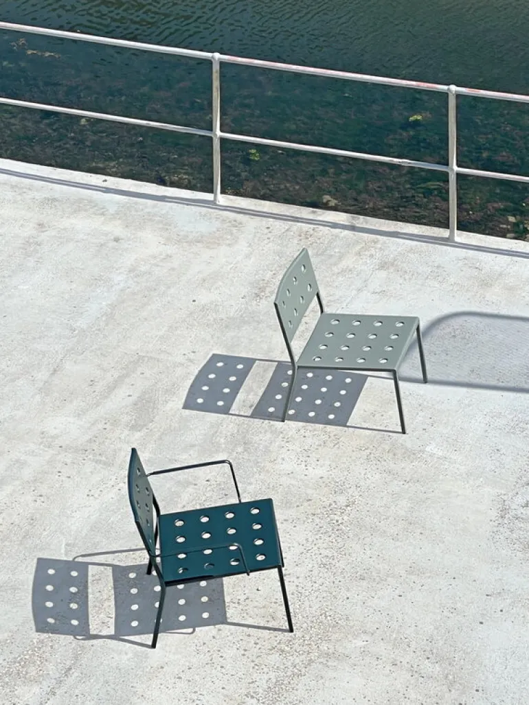 HAY Balkong loungefåtölj, mörk skog