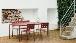 HAY Balkongbord, 190 x 87 cm, järnröd