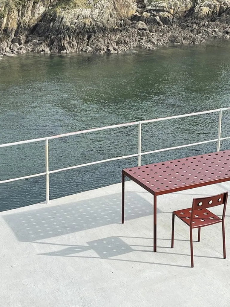 HAY Balkongbord, 144 x 76 cm, järnröd