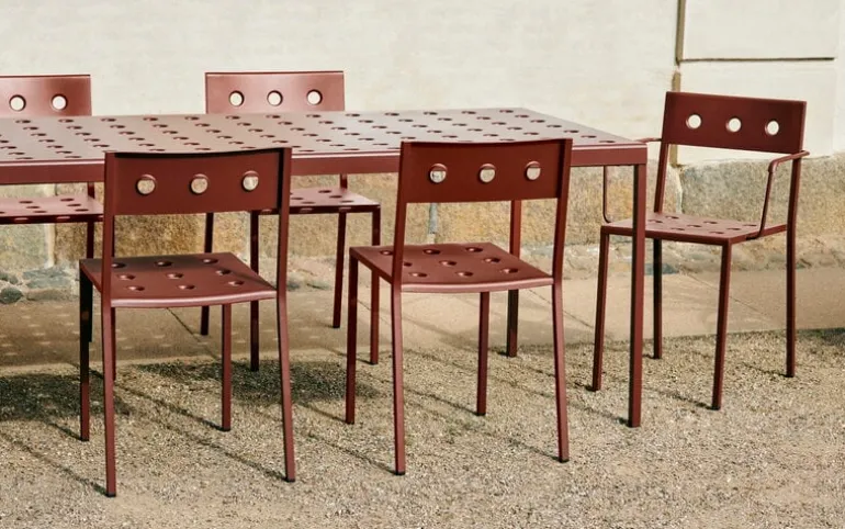 HAY Balkongstol, järnröd