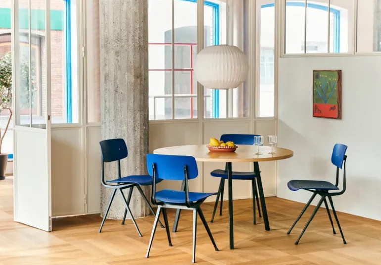 HAY Barro ovalt fat, L, naturlig terrakotta med ränder