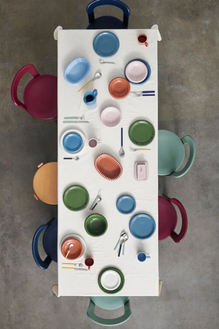 HAY Barro tallrik, set om 2, 24 cm, mörkblå