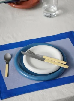 HAY Barro tallrik, set om 2, 24 cm, mörkblå