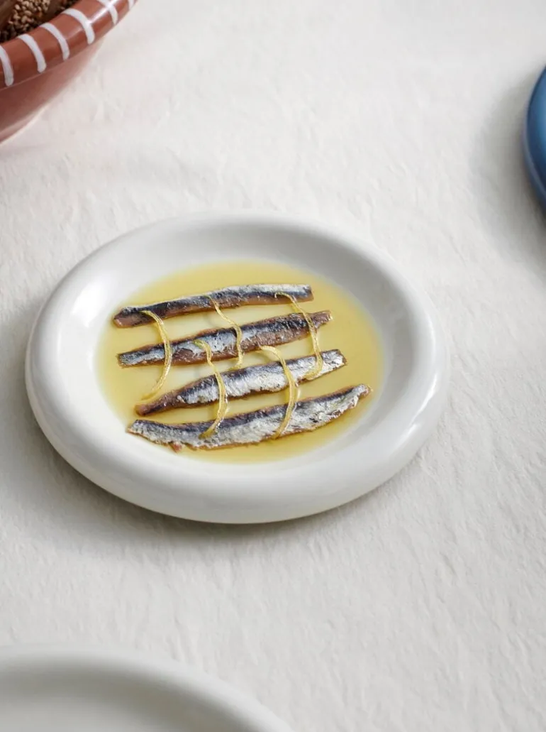 HAY Barro tallrik, set om 2, 18 cm, naturvit