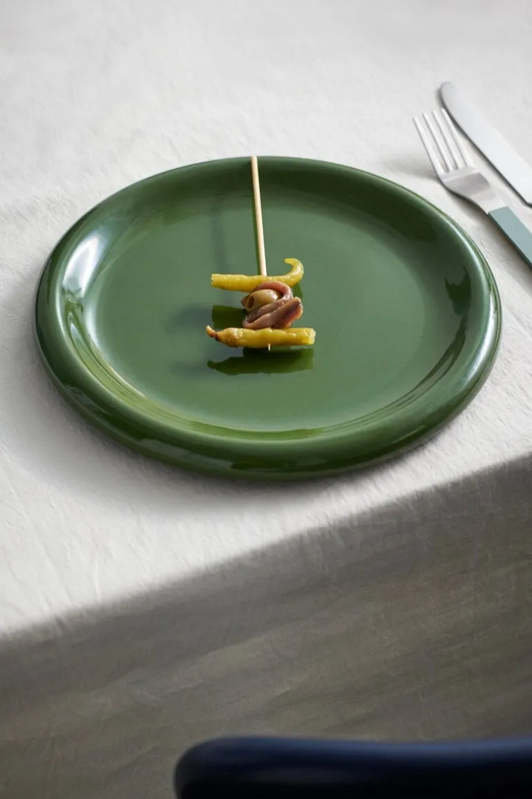 HAY Barro tallrik, set om 2, 24 cm, grön