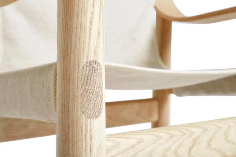 HAY Bernard fåtölj, ek - kanvas