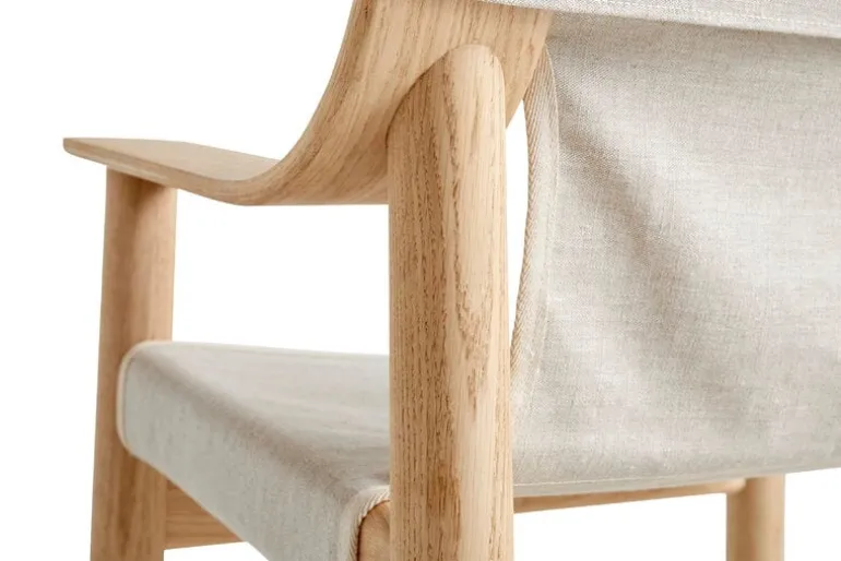 HAY Bernard fåtölj, ek - kanvas