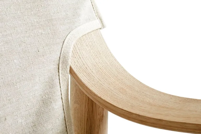 HAY Bernard fåtölj, ek - kanvas