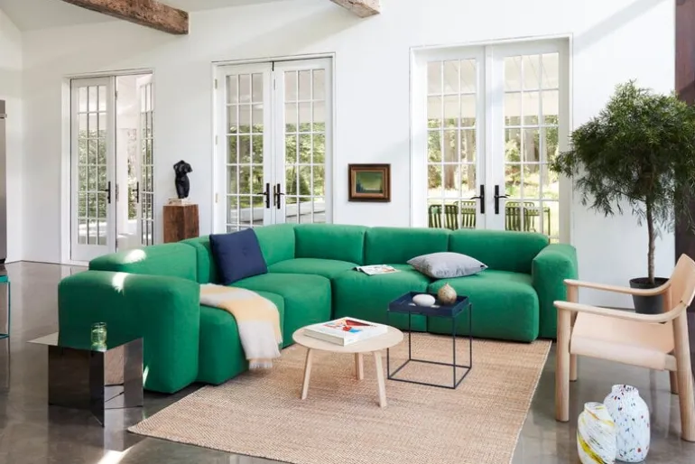 HAY Bernard fåtölj, ek - naturligt läder