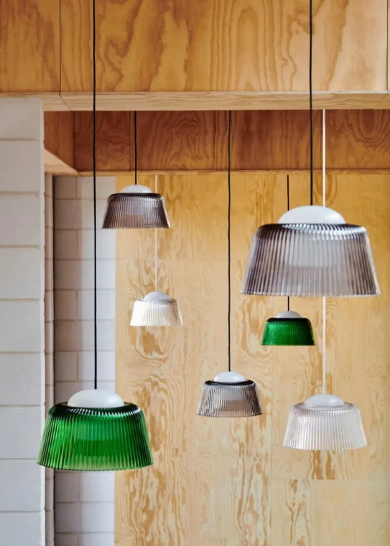 HAY Brim, pendellampa, 24,5 cm, klarglas