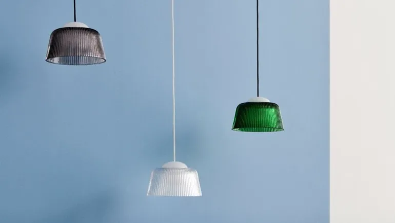 HAY Brim, pendellampa, 24,5 cm, klarglas