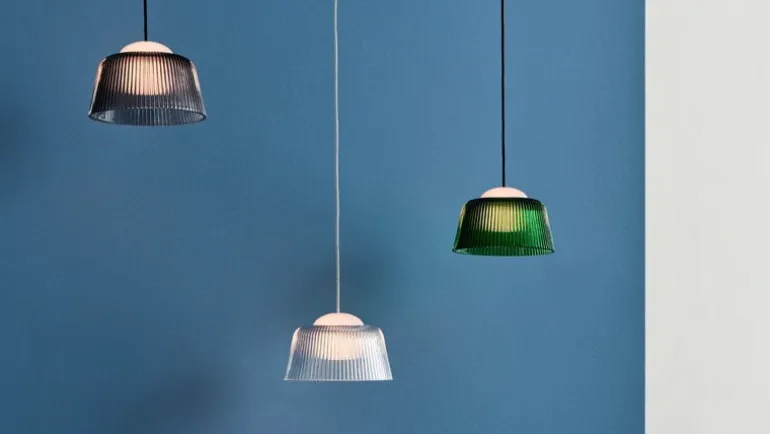 HAY Brim, pendellampa, 24,5 cm, klarglas