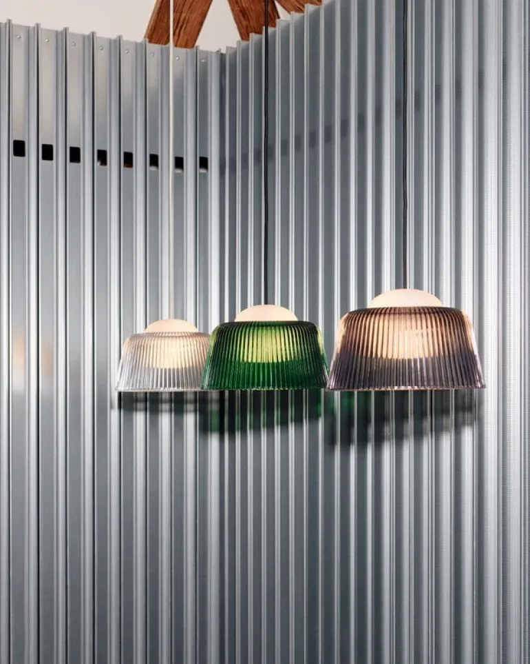 HAY Brim, pendellampa, 24,5 cm, klarglas