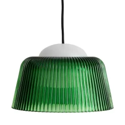 HAY Brim, pendellampa, 24,5 cm, flaskgrönt glas