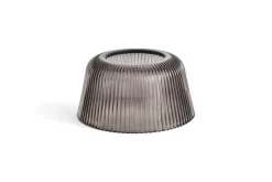 HAY Brim, pendellampa, 24,5 cm, rökt grått glas