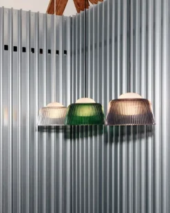 HAY Brim, pendellampa, 24,5 cm, rökt grått glas