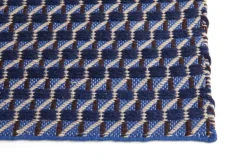 HAY Channel matta, blå - vit