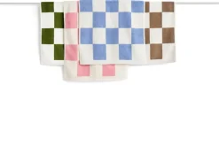 HAY Check badrumsmatta, 50 x 90 cm, himmelsblå