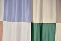 HAY Check duschdraperi, blå