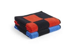 HAY Check handduk, 50 x 90 cm, koboltblå