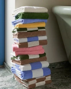 HAY Check handduk, 50 x 90 cm, cappuccino