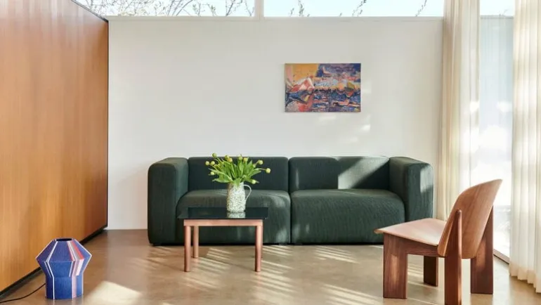 HAY Chisel fåtölj, lackerad valnöt