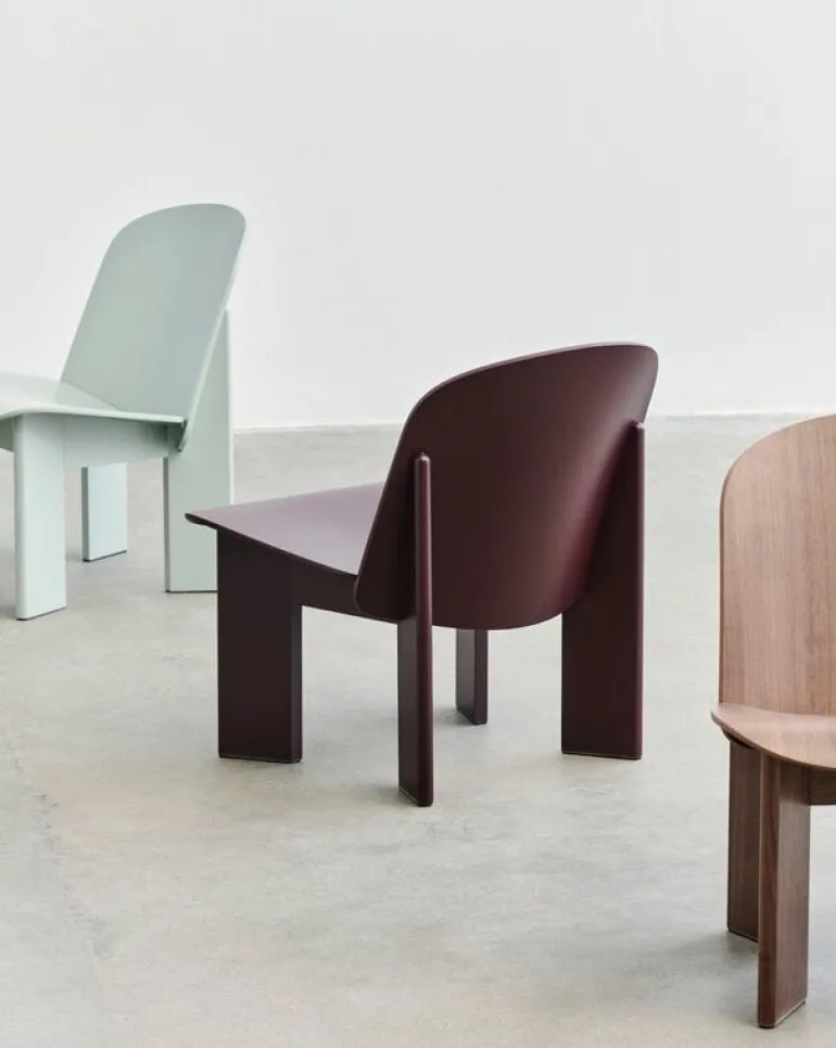 HAY Chisel fåtölj, lackerad valnöt