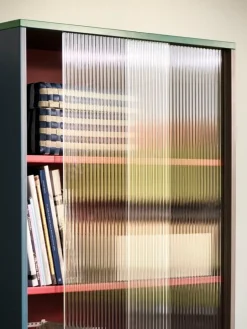 HAY Colour Cabinet m/ glasdörrar, hög, flerfärgad