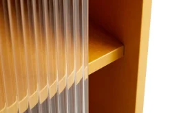 HAY Colour Cabinet med glasdörrar, hög, gul