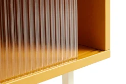 HAY Colour Cabinet med glasdörrar, hög, gul