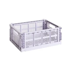 HAY Colour Crate, M, återvunnen plast, lavendel