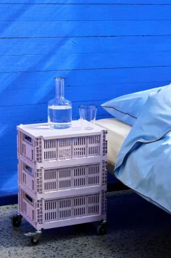 HAY Colour Crate, M, återvunnen plast, lavendel