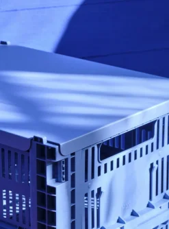 HAY Colour Crate, M, återvunnen plast, elektrisk blå