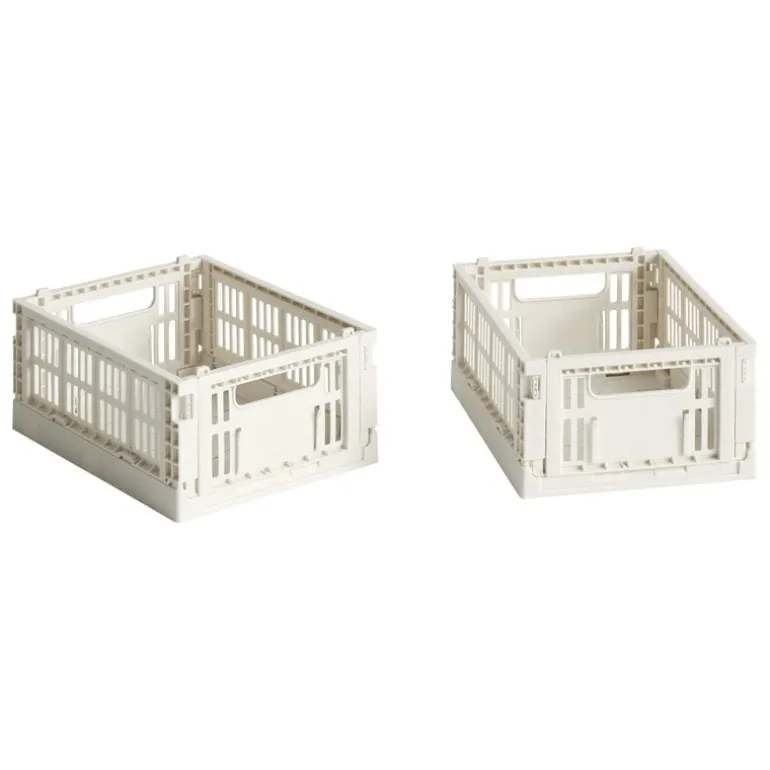 HAY Colour Crate Mini, 2-pack, offwhite