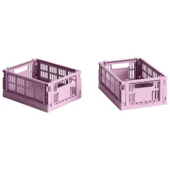 HAY Colour Crate Mini, 2-pack, dusty rose