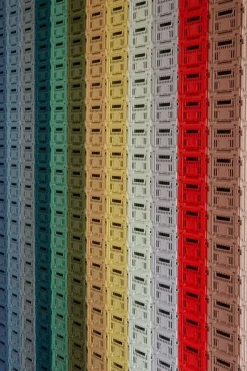 HAY Colour Crate, S, återvunnen plast, terrakotta