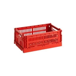 HAY Colour Crate, S, återvunnen plast, röd