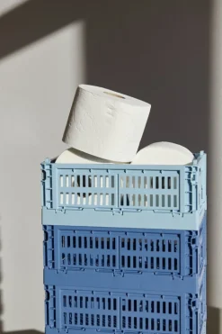 HAY Colour Crate, S, återvunnen plast, ljusblå