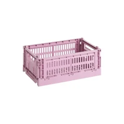 HAY Colour Crate, S, återvunnen plast, dusty rose