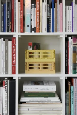 HAY Colour Crate, S, återvunnen plast, dammgul