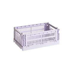HAY Colour Crate, S, återvunnen plast, lavendel