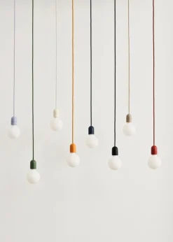 HAY Common pendelsladdset, lera vit