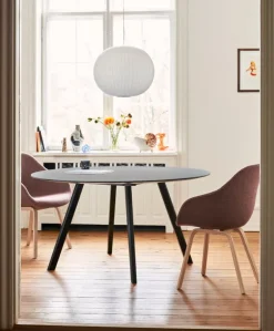 HAY CPH25 2.0 bord, 140 cm, svart ek - svart ekfaner