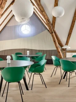 HAY CPH25 2.0 bord, 140 cm, svart ek - svart ekfaner