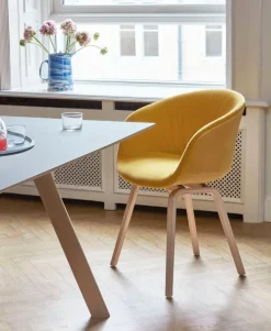 HAY CPH30 2.0 bord, 200 x 90 cm, lackad ek - grå linoleum