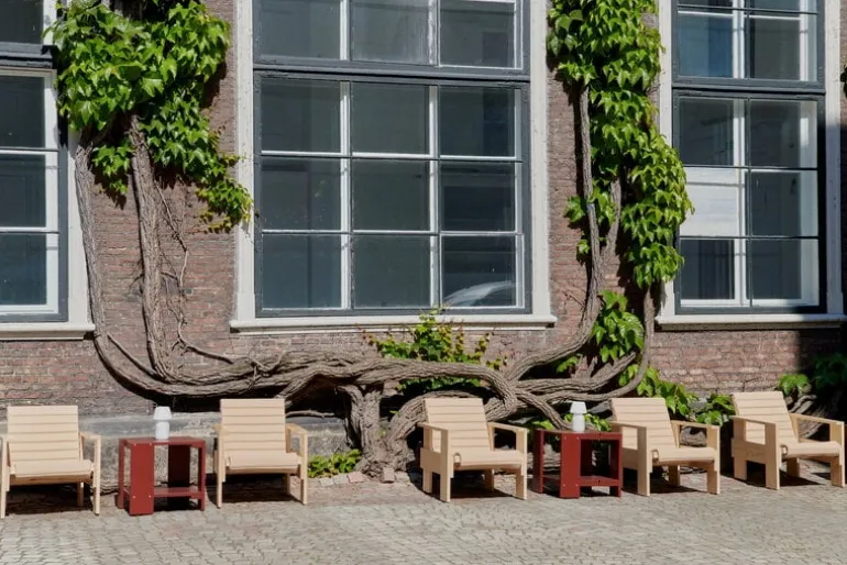 HAY Crate Quilted dyna för fåtölj, beige