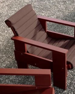 HAY Crate Quilted dyna för fåtölj, iron red